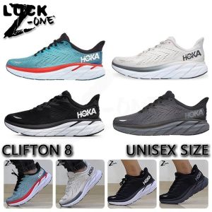 ONE- In Stock For Women Men Hoka One One Clifton 8 Wide 2E Running Shoes Sneakers Basketball Shoes With Box