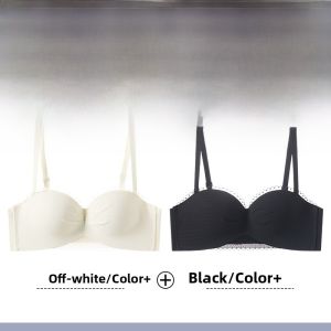 MiiOW | Anti-Slip Strapless Thickened Bra Invisible Wrap Style Nylon Material 3/4 Cup Youth Female Summer Bra MiiOW Cat Person