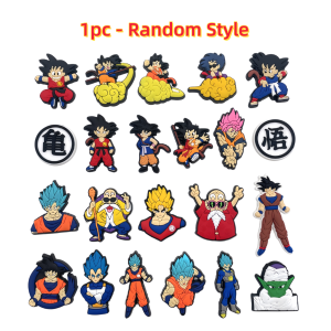 Bandai | 1/10/40PCS Dragon Ball Combo Anime Shoe Charms Goku and Master Roshi DIY Shoe Decorations Perfect Choice for Party Gifts