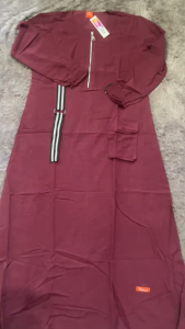 New Nibras Gamis Muslimah NB A28 Maroon BAHAN ANGELINA Premium