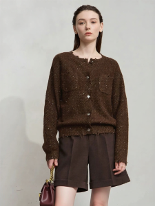 AMII | Elegant Beaded Spring New Arrival Cardigan