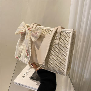 กระเป๋าสะพายไหล่ผ้าไนลอนขนาดใหญ่สำหรับผู้หญิง กระเป๋าถือทรงสี่เหลี่ยม กระเป๋าถือแบบมีซิป กระเป๋าถือแบบมีสายสะพายไหล่แบบลำลอง