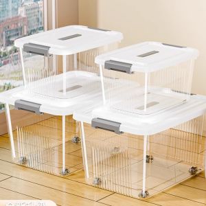JXinJie | Hộp Đựng Nhựa Trong Suốt Dùng Tại Nhà Dung Lượng Lớn Được Tăng Cường