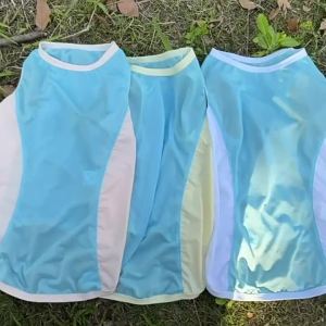 Dog Summer Cooling Vest Sun Protection Ice Silk Pet Clothes Breathable Quick Dry Puppy Cat Clothes For Small Medium Large Dogs