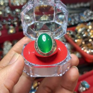 batu cincin natural ohen garut kristal top kualitasikatan tanam alpaka supersize jari bisa sipesan.