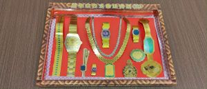 金器首饰套装/时尚款冥府首饰盒/祖先首饰盒/JYMF918/JYMM919/拜祖先/纸扎用品/清明用品/万成神料行 joss paper