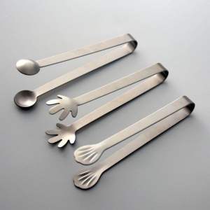 【Ready Stock】Mini Food Clip Stainless Steel Ice Tong Snack Clip Klip Ais 食物夹冰块夹