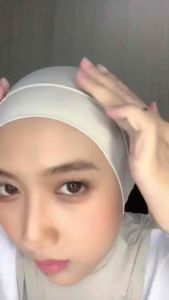 INNER NINJA EURO INNER TUDUNG NECK ANAK NINJA EURO KAIN SPANDEX LYCRA By Laiba Fashion