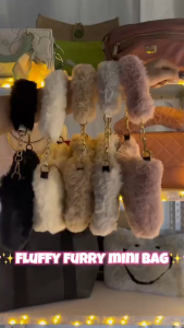 Party Bag Plush Shoulder Bag Chain Fluffy Handbag Fashion Soft Bags Abroad Travel Shoulder Sling Bag