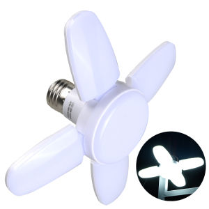 E27 LED Bulb 85-265V LED Foldable Light Bulb Bedroom Workshop Warehouse Garage Lighting Timer Function Remote Controller