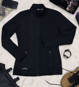 Áo khoác trekking thể thao nữ eddie bauer chất liệu co giãn 100% polyester