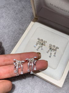 CAFFTI | Delicate and Exquisite 999 Silver Pearl Earrings