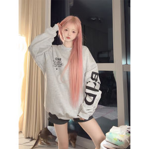 XIANGBAIWEI | Laid-back Gray Hoodie Sweatshirt