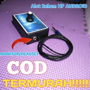 Alat rekaman mixer ke hp android 1 volume termurah plus monitor headset