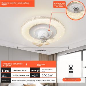FANYAO | 360 Degree Rotating Ceiling Fan Light Home