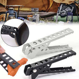 Camping Hiking Anti-scald Pan Clamp Pan Bowl Gripper Outdoor Pot Clip Picnic Tableware Accessories Camping Barbecue Cookware