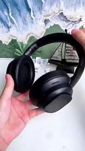 Newmsnr | AI LCD Touch Screen Shock Bass Headsets HIFI Sound Wireless Bluetooth Headphones ANC Noise Reduction Gamer Earphones With HD Mic