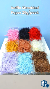 Raffia Shredded Paper for Gift 20g | Gift Box Packaging | Packing Paper | Gift Paper | Wrapping Paper | Paper Strips