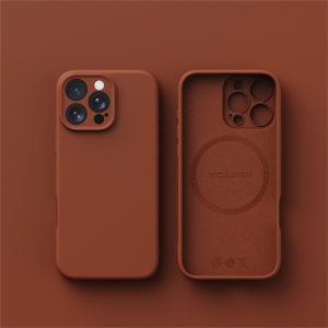 szhaiyu | Luxury Liquid Silicone For Magsafe Phone Case For iPhone 17 Air 16 Plus 15 14 13 12 Pro Max Wireless Charging Skin Smooth Cover