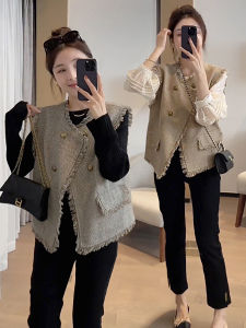 XUNYI | Áo Vest Nữ Elegent cho Mùa Xuân và Thu Phối Lớp