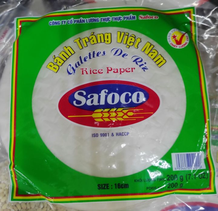 Safoco Banh Trang Rice Paper / Kulit Lumpia 16cm - 200G (IMPORT) frr ...