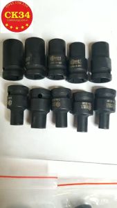Bộ 10 đầu chuyển mũi taro ren M6-M24 cho máy bulong 1/2 inch cần xiết tự động cần L để sử dụng