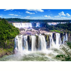 Jigsaw Puzzle Iguazu Falls Large Waterfall Scenery For Adults Family Learning Activity Beautiful Nature Christmas Gift