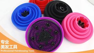 Universal Silicone Hair Dryer Diffuser Foldable Curly Hair Blower Cover Salon Curling Tool