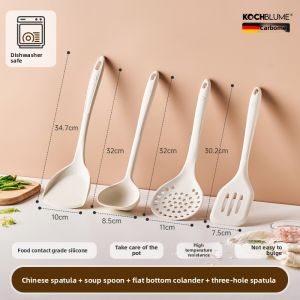 kochblume | Non-stick Heat-resistant Silicone Spatula and Spoon Set