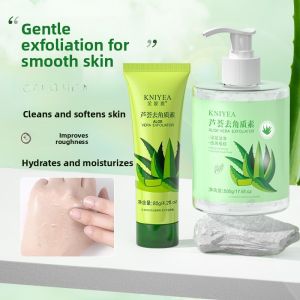 KNIYEA | Aloe Vera Exfoliating Gel For Men And Women Facial And Body Skin Peeling Moisturizing Deep Cleaning Genuine Product By Kniyaa