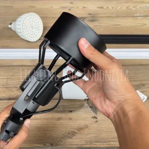 Lampu sorot track spotlight 35w par30 rell 1meter spot fiting e27 cahaya fokus sorot