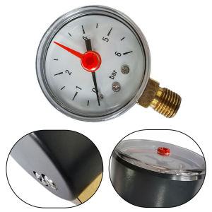 Y50 Pressure Gauge G1/4 0-6 Bar For Water Oil Air 50mm Radial Connection Manometer With Copper Sensor