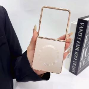 szhaiyu | Luxury for Magsafe Matte Frosted AG Magnetic Phone Case for Samsung Z Flip 7 FE 6 5 4 ZFlip 8 Wireless Charging Protective Cover