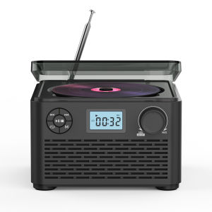 Portable cd player with speakers and bluetooth small rechargeable CD with USB mp3 and FM radio