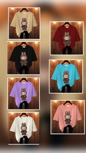 GET FASHION - KAOS LABUBU T SHIRT LABUBU BLUS KAOS OVERSIZE KAOS COTTON COMBED