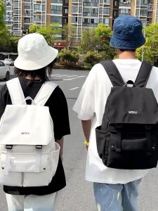 กระเป๋าเป้แฟชั่น กระเป๋าผ้าใบนักเรียน กระเป๋านักเรียนชายและหญิงทน ความจุขนาดใหญ่ 5 ตัว