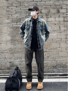 OUMULONG | Cleanfit American Streetwear Rugged Workwear Style Jacket