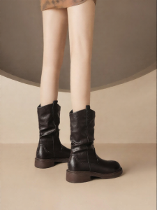 Josiny | Ins Style Fleece Lined Thick Sole Ankle Boots