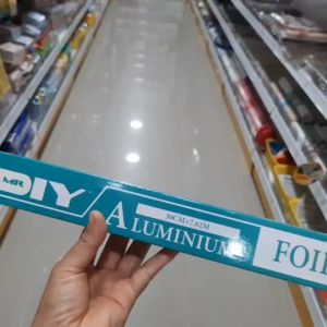 ฟอยอลูมิเนียม 30 x 7.62 ฟอยห่ออาหาร กระดาษฟอยล์ อลูมิเนียมสำหรับทำอาหาร