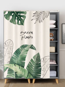 ม่านบานประตูสีเขียวหมึกน้ำสำหรับห้องนั่งเล่นแบบติดตัวได้ ม่านกันฝุ่นสำหรับห้องเก็บของแบบติดตัวได้ ไม่ต้องเจาะร่อง