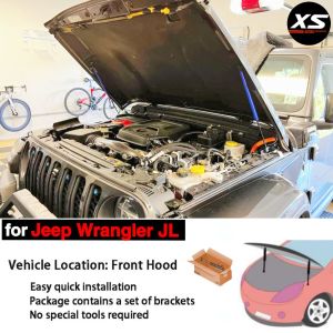Hood Struts For Jeep Wrangler JL 2019-2025 Front Bonnet Modify Lift Support Shock Absorber Damper Gas Spring