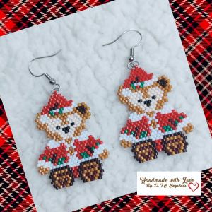 [D.T.C CRYSTALS] Beaded Christmas Earrings (ver.1)