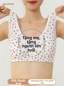 JINLANTING | Áo Ngực Bằng Cotton Dễ Mặc Khóa Trước Không Có Dây Đỡ