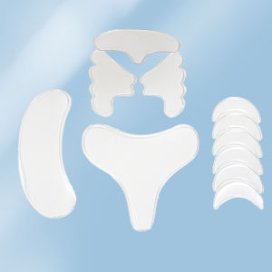 แผ่นแปะซิลิโคนลดเลือนริ้วรอย แผ่นแปะบำรุงผิวหน้า ชุด 11 ชิ้น แผ่นแปะบริเวณรอบดวงตา แผ่นแปะยกกระชับริมฝีปาก แผ่นแปะกระชับหน้าผาก