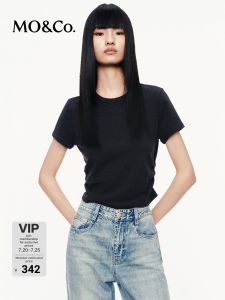 MO&Co. | Pinched Waist Short Sleeve T-Shirt
