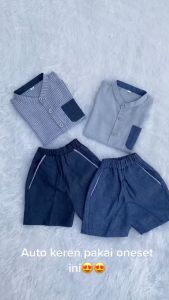 Little Esquina Setelan Kemeja Anak Laki-laki 1-4 Tahun