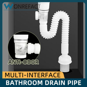 Wash Basin Sink Deodorant Sewer Flexible Bathroom Sink Drain Pipe Expandable Simple And Practical