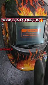 KING TaffGUARD Topeng Helm Las Otomatis Auto Darkening Welding Helmet Terminator listrik - HW-013