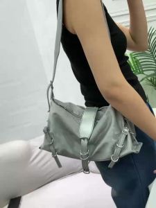8031# Irene Novy Chic Nylon Crossbody Bag with Detachable Strap and Large Capacity