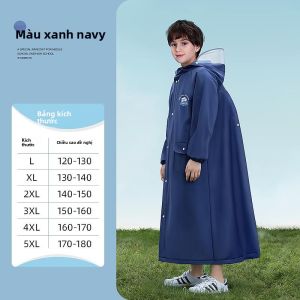MONLEYTA | Áo mưa trẻ em dài toàn thân chống mưa xe đạp trung học cơ sở dành cho bé trai và bé gái